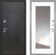 Входная металлическая Дверь Интекрон (INTECRON) Гектор ФЛ-295 ФЛЗ-120-М Зеркало Белый матовый в Красноармейске