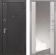 Входная металлическая Дверь Интекрон (INTECRON) Олимпия Black 4К ФЛЗ-516 Зеркало Сосна белая в Красноармейске
