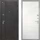 Входная металлическая Дверь Интекрон (INTECRON) Олимпия Black 4К Гладкая Дуб сильвер поперечный в Красноармейске