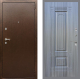 Входная металлическая Дверь Рекс (REX) 1А Медный Антик FL-2 Сандал грей в Красноармейске