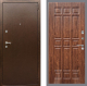Входная металлическая Дверь Рекс (REX) 1А Медный Антик FL-33 орех тисненый в Красноармейске