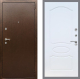 Входная металлическая Дверь Рекс (REX) 1А Медный Антик FL-128 Белый ясень в Красноармейске