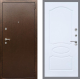 Входная металлическая Дверь Рекс (REX) 1А Медный Антик FL-128 Силк Сноу в Красноармейске