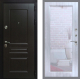 Входная металлическая Дверь Рекс (REX) Премиум-Н Зеркало Пастораль Сандал белый в Красноармейске