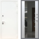 Входная металлическая Дверь Рекс (REX) 5 Белая Шагрень СБ-16 с Зеркалом Лиственница беж в Красноармейске