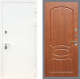 Входная металлическая Дверь Рекс (REX) 5 Белая Шагрень FL-128 Морёная берёза в Красноармейске