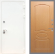 Входная металлическая Дверь Рекс (REX) 5 Белая Шагрень FL-128 Дуб в Красноармейске