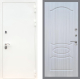 Входная металлическая Дверь Рекс (REX) 5 Белая Шагрень FL-128 Сандал белый в Красноармейске