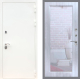 Входная металлическая Дверь Рекс (REX) 5 Белая Шагрень Зеркало Пастораль Сандал белый в Красноармейске