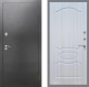 Входная металлическая Дверь Рекс (REX) 2А Серебро Антик FL-128 Сандал белый в Красноармейске