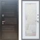 Входная металлическая Дверь Рекс (REX) премиум 185 Зеркало Пастораль Белый ясень в Красноармейске