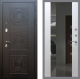 Входная металлическая Дверь Рекс (REX) 10 СБ-16 Зеркало Белый ясень в Красноармейске