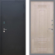 Входная металлическая Дверь Рекс (REX) 1A Черный Муар FL-2 Беленый дуб в Красноармейске