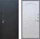 Входная металлическая Дверь Рекс (REX) 1A Черный Муар FL-128 Лиственница беж в Красноармейске