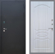 Входная металлическая Дверь Рекс (REX) 1A Черный Муар FL-128 Сандал белый в Красноармейске