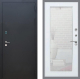 Входная металлическая Дверь Рекс (REX) 1A Черный Муар Зеркало Пастораль Силк Сноу в Красноармейске
