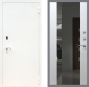 Входная металлическая Дверь Рекс (REX) 1А Белая шагрень СБ-16 Зеркало Белый ясень в Красноармейске