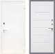 Входная металлическая Дверь Рекс (REX) 1А Белая шагрень Сити Белый ясень в Красноармейске