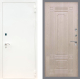 Входная металлическая Дверь Рекс (REX) 1А Белая шагрень FL-2 Беленый дуб в Красноармейске