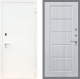 Входная металлическая Дверь Рекс (REX) 1А Белая шагрень FL-39 Сандал белый в Красноармейске