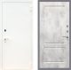 Входная металлическая Дверь Рекс (REX) 1А Белая шагрень FL-117 Бетон светлый в Красноармейске
