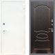 Входная металлическая Дверь Рекс (REX) 1А Белая шагрень FL-128 Венге светлый в Красноармейске