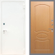 Входная металлическая Дверь Рекс (REX) 1А Белая шагрень FL-128 Дуб в Красноармейске