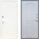 Входная металлическая Дверь Рекс (REX) 1А Белая шагрень FL-128 Сандал белый в Красноармейске