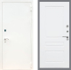 Входная металлическая Дверь Рекс (REX) 1А Белая шагрень FL-243 Силк Сноу в Красноармейске
