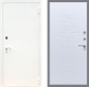 Входная металлическая Дверь Рекс (REX) 1А Белая шагрень FL-289 Белый ясень в Красноармейске