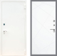 Входная металлическая Дверь Рекс (REX) 1А Белая шагрень FL-291 Силк Сноу в Красноармейске