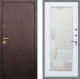 Дверь Рекс (REX) Лайт 3К Зеркало Пастораль Белый ясень в Красноармейске