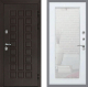 Входная металлическая Дверь Рекс (REX) Сенатор 3К Зеркало Пастораль Белый ясень в Красноармейске