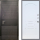 Входная металлическая Дверь Рекс (REX) 15 Черный Кварц FL-128 Белый ясень в Красноармейске