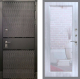 Дверь Рекс (REX) 15 Черный Кварц Зеркало Пастораль Сандал белый в Красноармейске