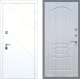 Входная металлическая Дверь Рекс (REX) 13 Силк Сноу FL-128 Сандал белый в Красноармейске