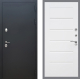Входная металлическая Дверь Рекс (REX) 5 Черный Муар Сити Белый ясень в Красноармейске