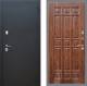 Входная металлическая Дверь Рекс (REX) 5 Черный Муар FL-33 орех тисненый в Красноармейске