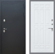 Входная металлическая Дверь Рекс (REX) 5 Черный Муар FL-33 Силк Сноу в Красноармейске