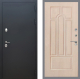 Входная металлическая Дверь Рекс (REX) 5 Черный Муар FL-58 Беленый дуб в Красноармейске