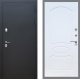 Входная металлическая Дверь Рекс (REX) 5 Черный Муар FL-128 Белый ясень в Красноармейске