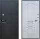 Входная металлическая Дверь Рекс (REX) 5 Черный Муар FL-128 Сандал белый в Красноармейске