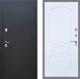 Входная металлическая Дверь Рекс (REX) 5 Черный Муар FL-128 Силк Сноу в Красноармейске