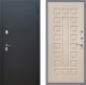 Входная металлическая Дверь Рекс (REX) 5 Черный Муар FL-183 Беленый дуб в Красноармейске