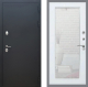Дверь Рекс (REX) 5 Черный Муар Зеркало Пастораль Белый ясень в Красноармейске