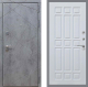Входная металлическая Дверь Рекс (REX) 13 Бетон Темный FL-33 Белый ясень в Красноармейске