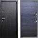 Входная металлическая Дверь Рекс (REX) 3 GL Дуб тангенальный черный в Красноармейске