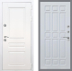 Входная металлическая Дверь Рекс (REX) Премиум-н Силк Сноу FL-33 Белый ясень в Красноармейске