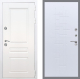 Входная металлическая Дверь Рекс (REX) Премиум-н Силк Сноу FL-289 Белый ясень в Красноармейске